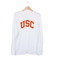 USC Trojan Basics White Arch Stroke Long Sleeve T-Shirt